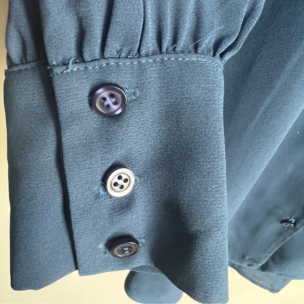 Revolve Three Eighty Two Blouse Womens Small Navy… - image 2